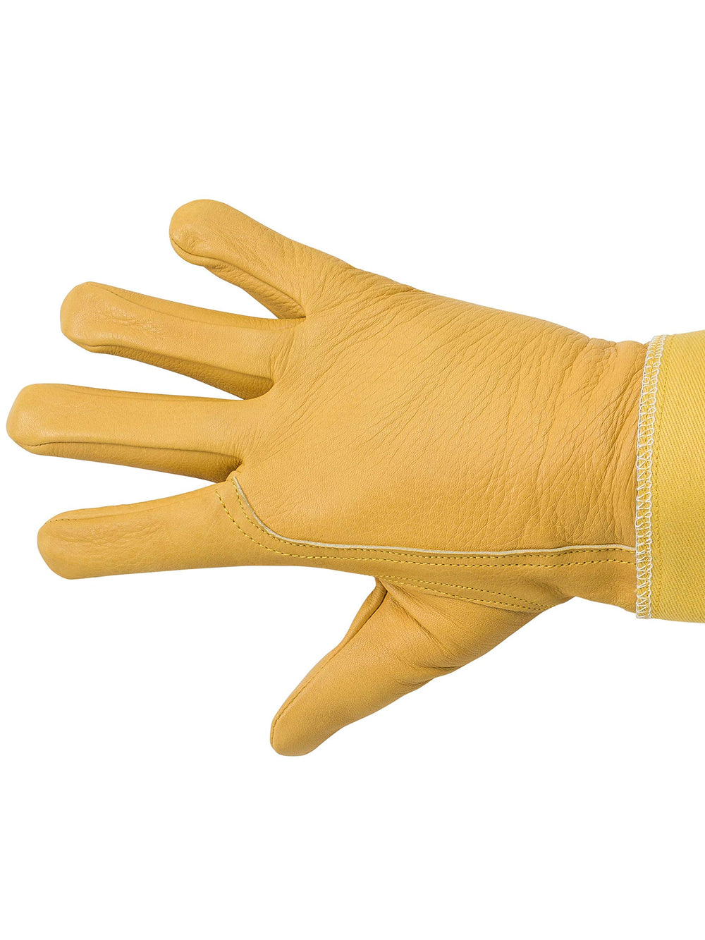 Humble Bee leather palm closeup highlighting supple grip and puncture-resistant benefit