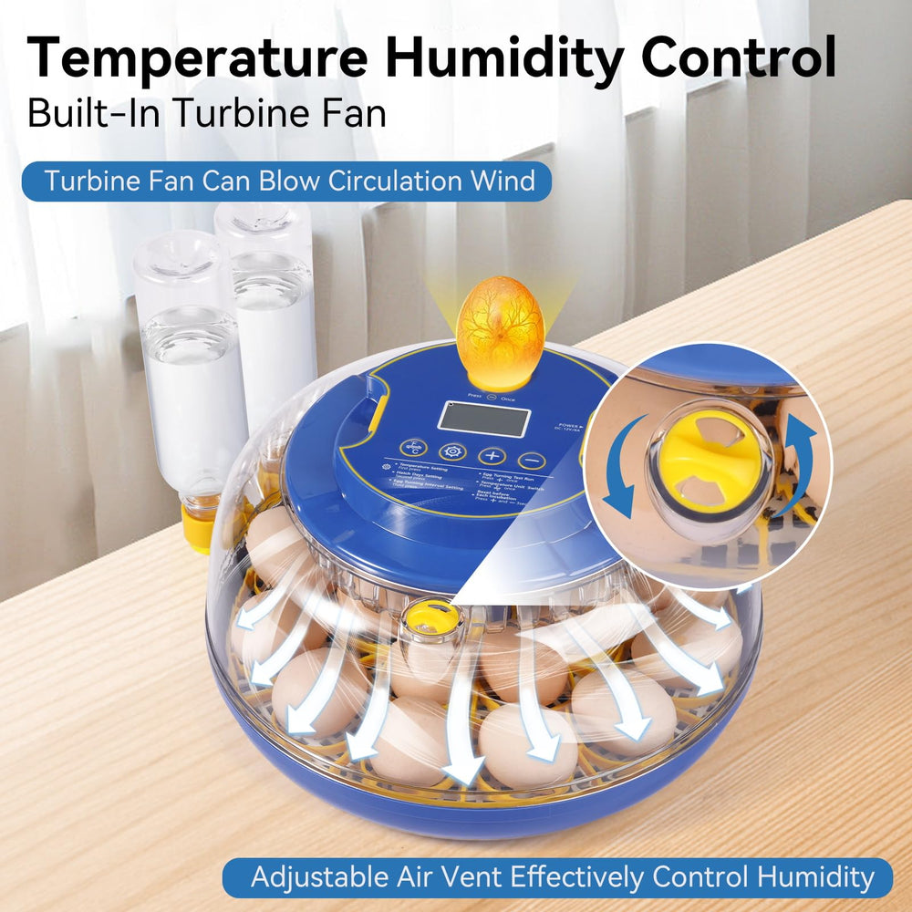 Humorrap digital control display showing temperature and humidity for precise settings