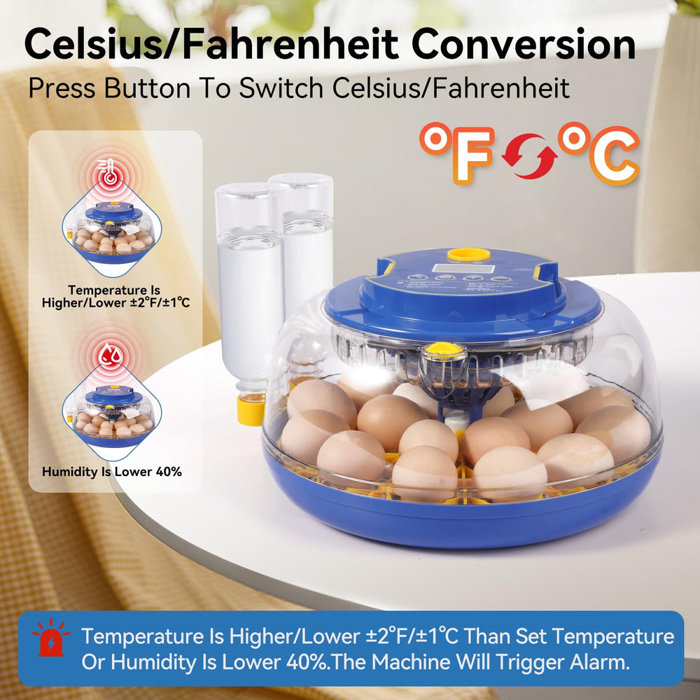 Humorrap egg turner mechanism close-up demonstrating gentle automated rotation benefits