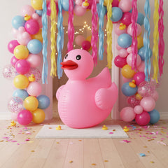 Hungdao inflatable duck front view bright centerpiece for parties