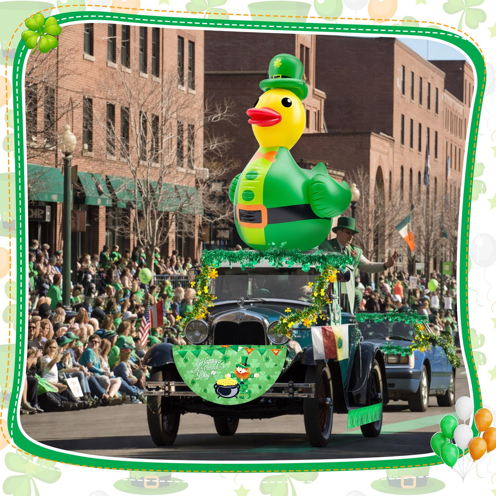Hungdao full kit on golf cart in parade conveying eye-catching outdoor impact