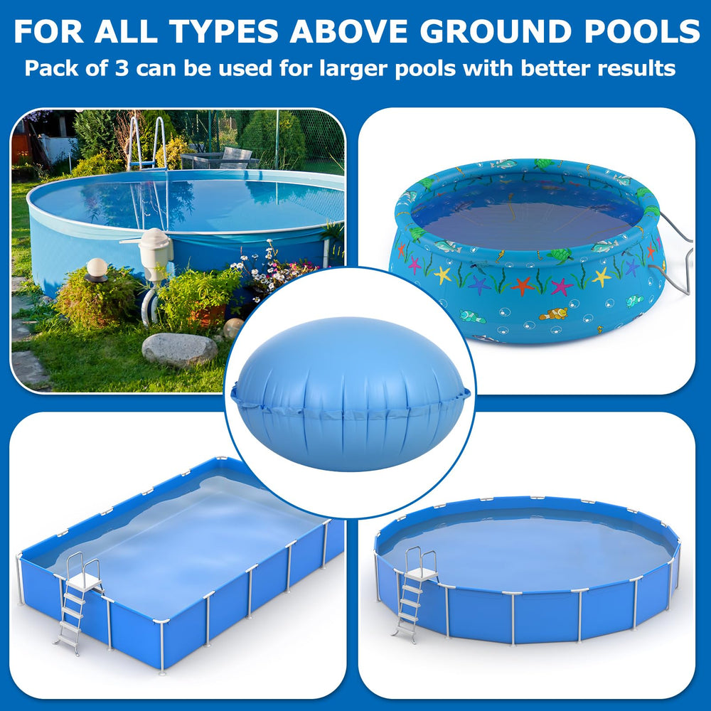Hungdao in winter pool setting outdoors, reduces snow and ice pressure