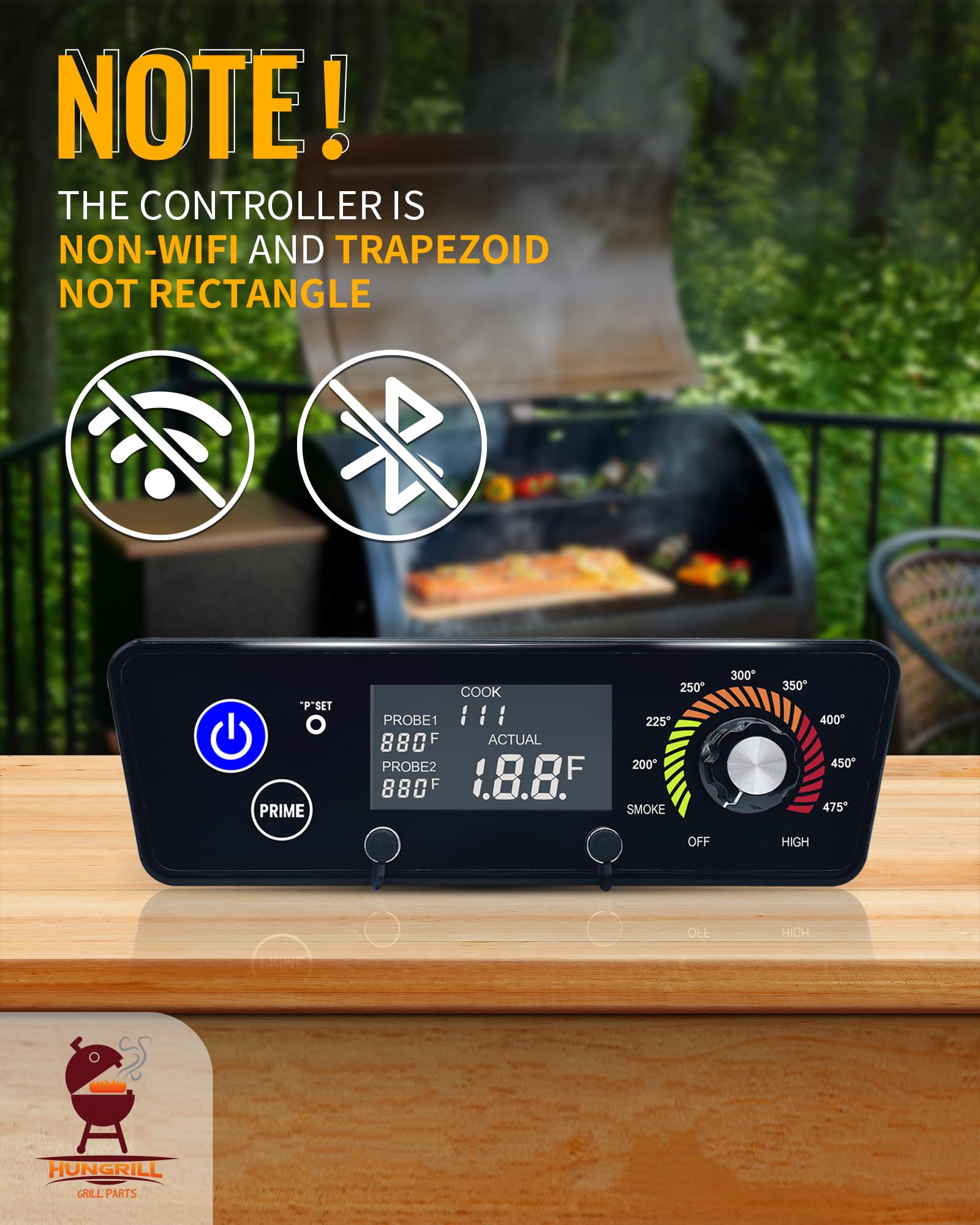 HunGrill AC03P7 packaging and label image showing model compatibility and part number