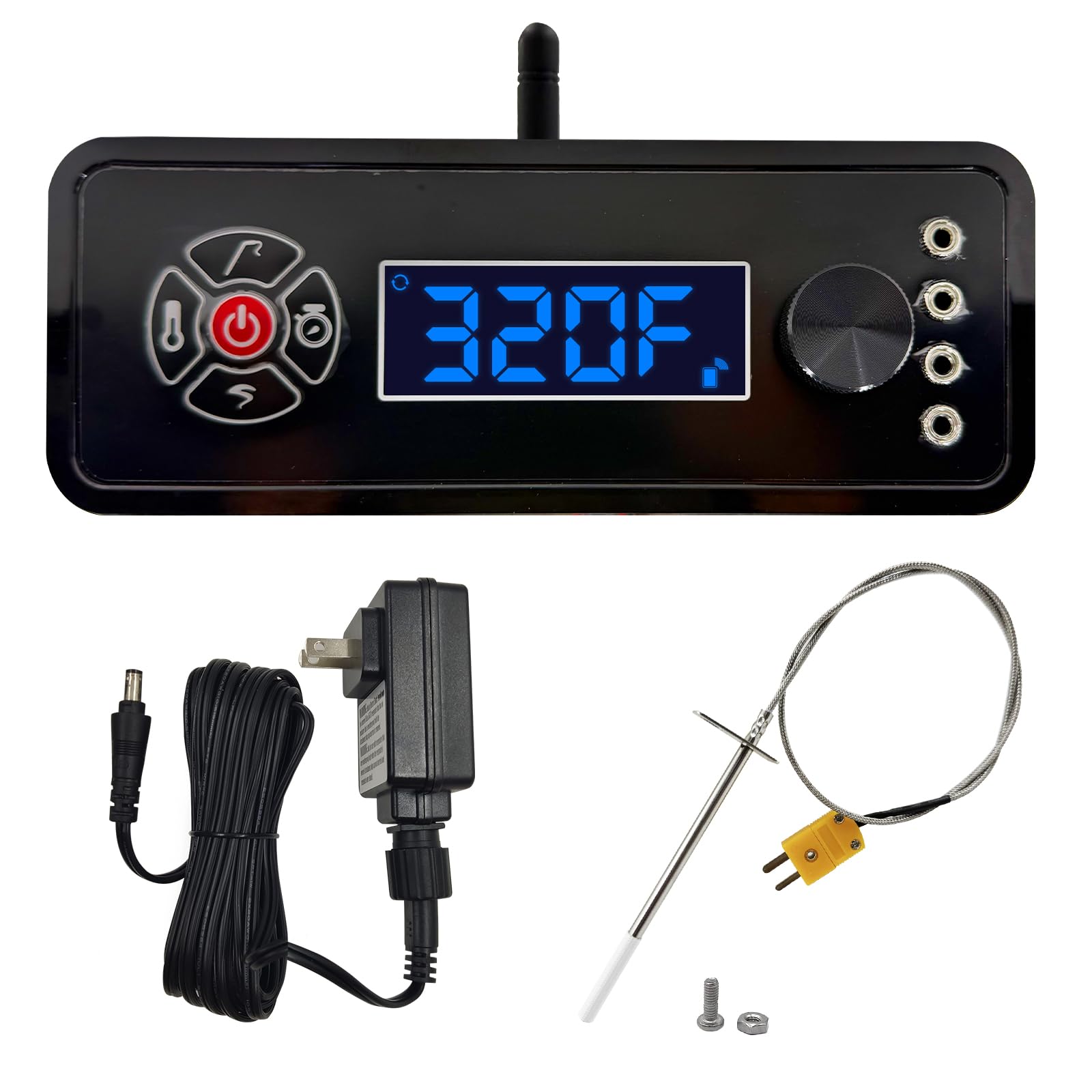 HunGrill front panel controller showing clear display and easy controls for restored smart grilling