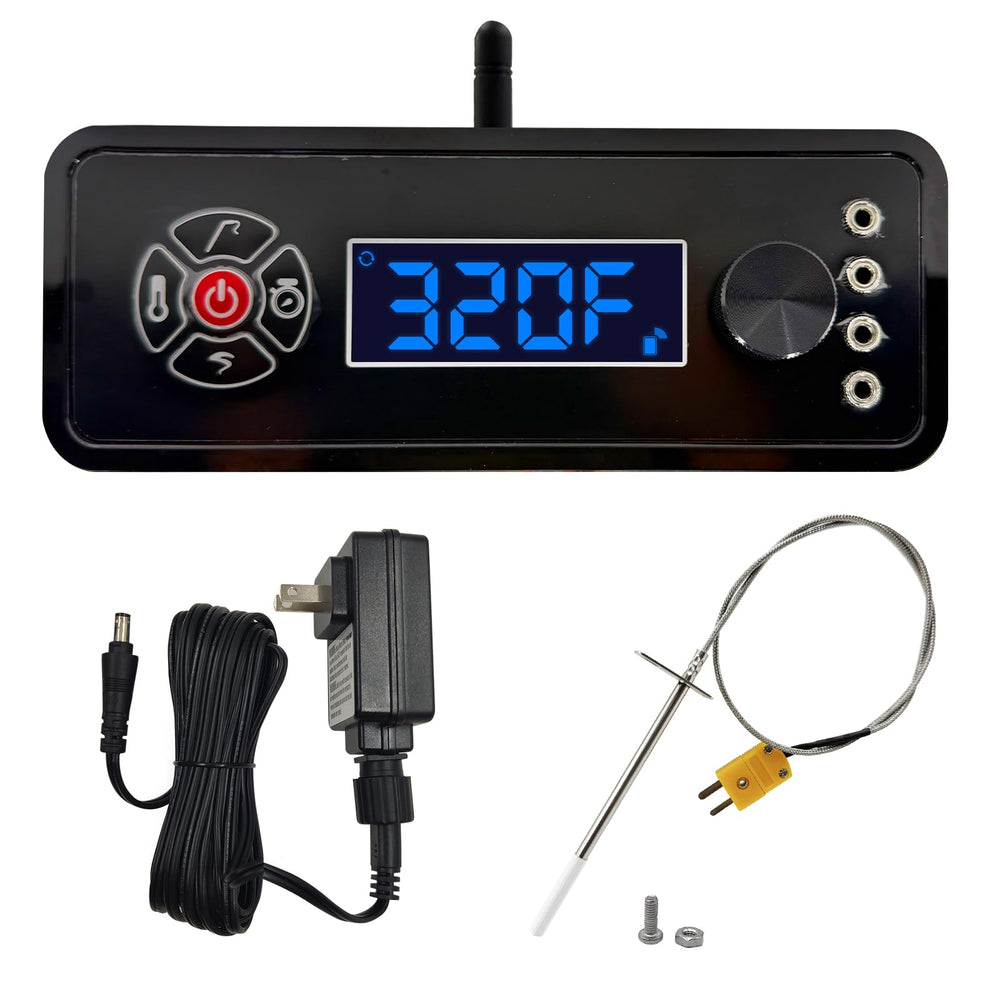 HunGrill front panel controller showing clear display and easy controls for restored smart grilling