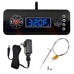 HunGrill front panel controller showing clear display and easy controls for restored smart grilling