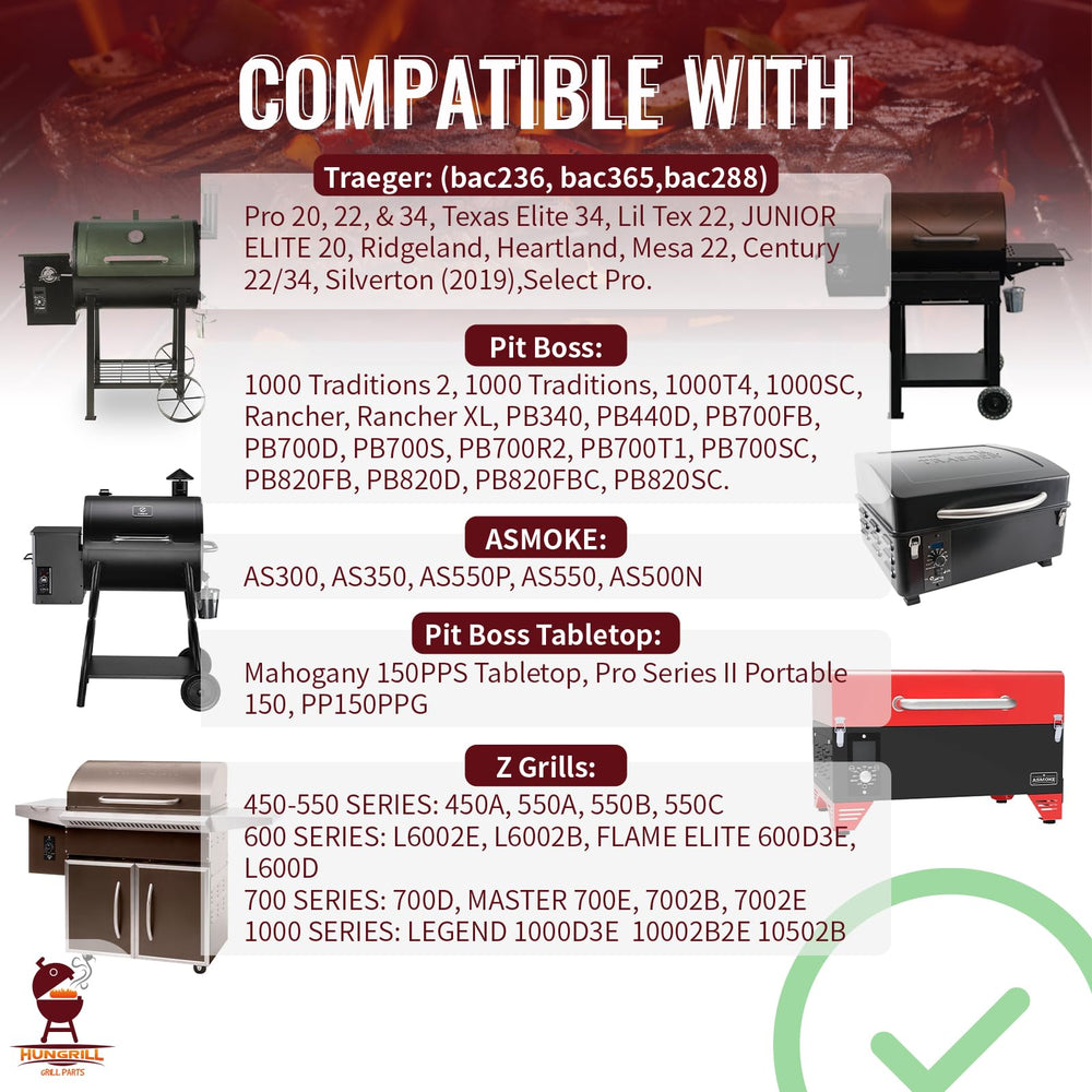 HunGrill hot rod igniter detail illustrating reliable ignition replacement for starters.