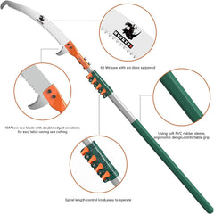 HUNKENR anodized aluminum handle detail offering sturdy, lightweight control