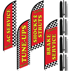 HunnmingRe front view showing four bright feather flags increasing visibility