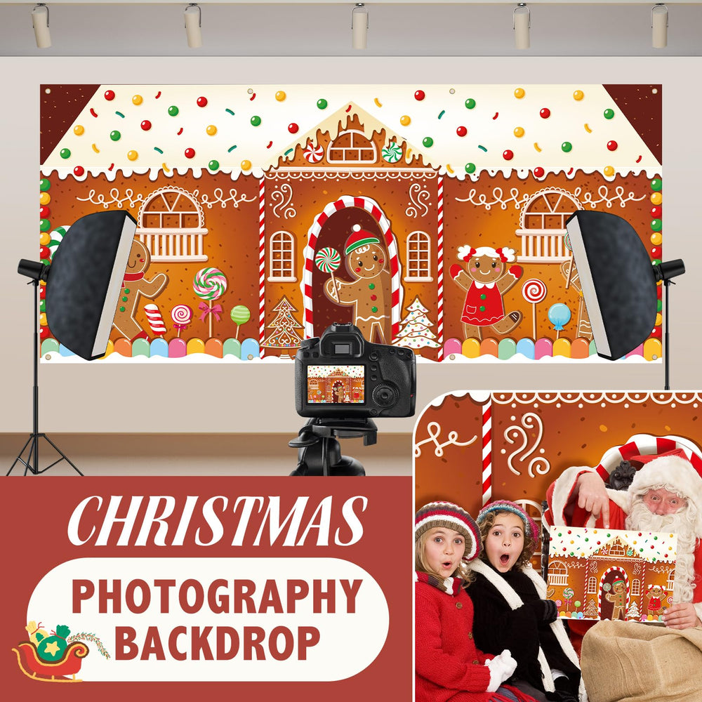 HunnmingRe used as a photo booth backdrop capturing family holiday memories