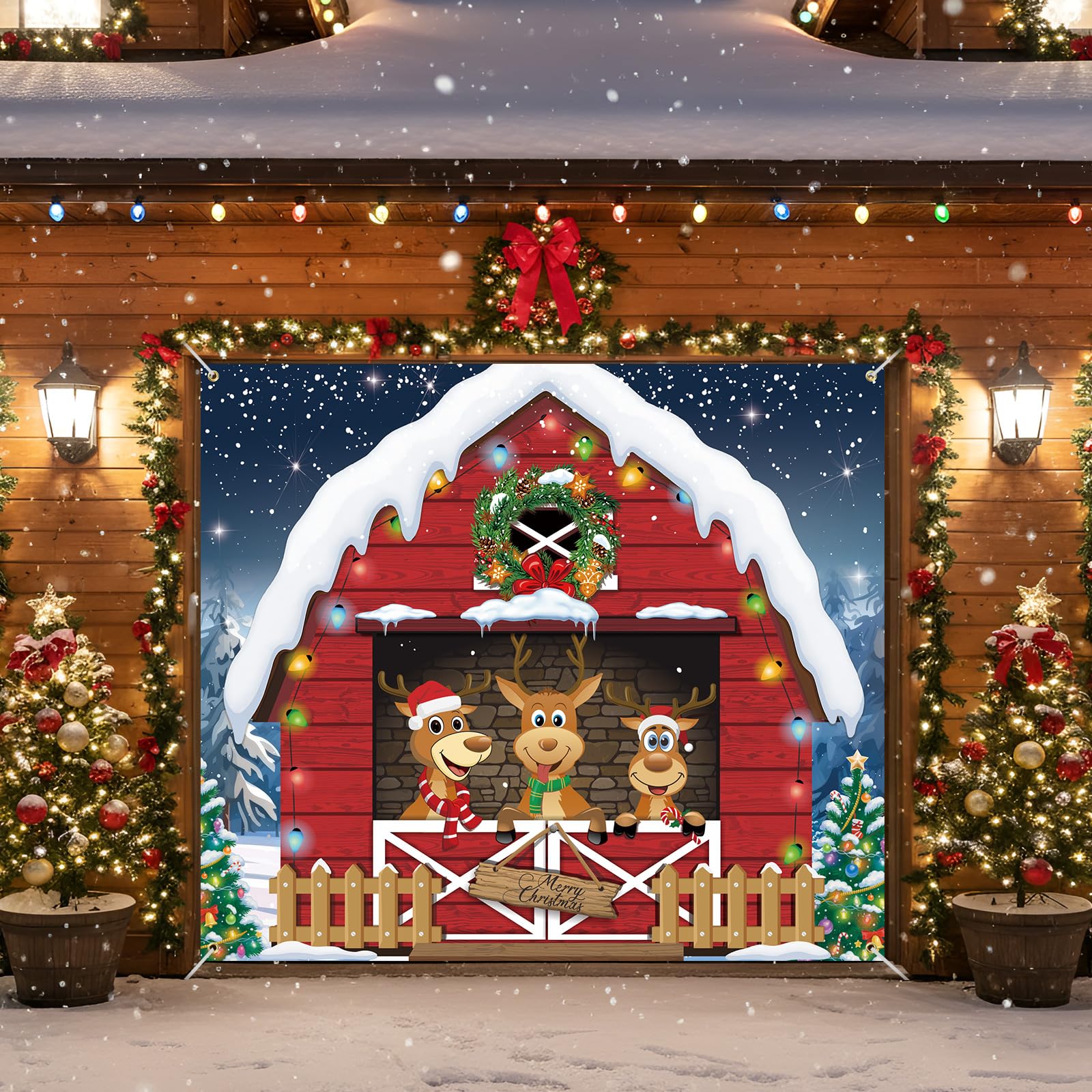 HunnmingRe colorful reindeer print close-up highlighting bright holiday graphics and photo-ready detail