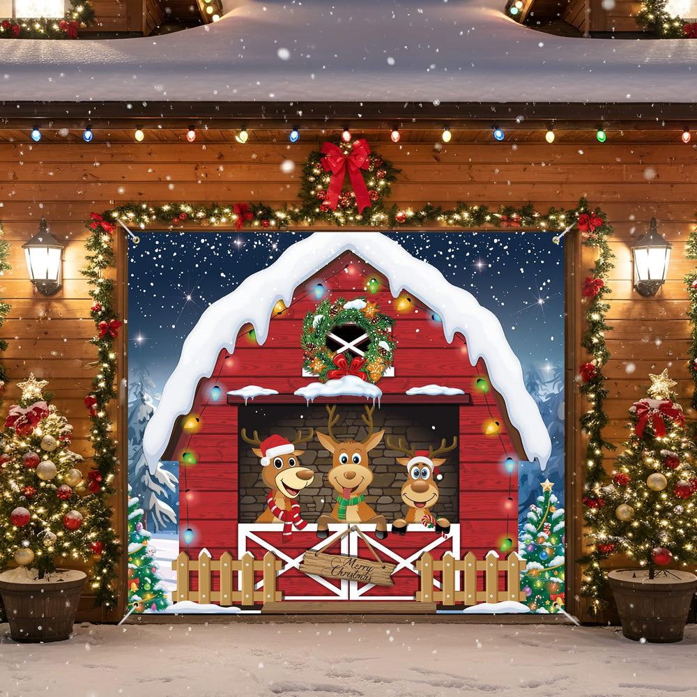 HunnmingRe colorful reindeer print close-up highlighting bright holiday graphics and photo-ready detail