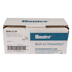 Hunter Mini-Clik close-up of tipping cup mechanism showing debris-tolerant design for consistent performance