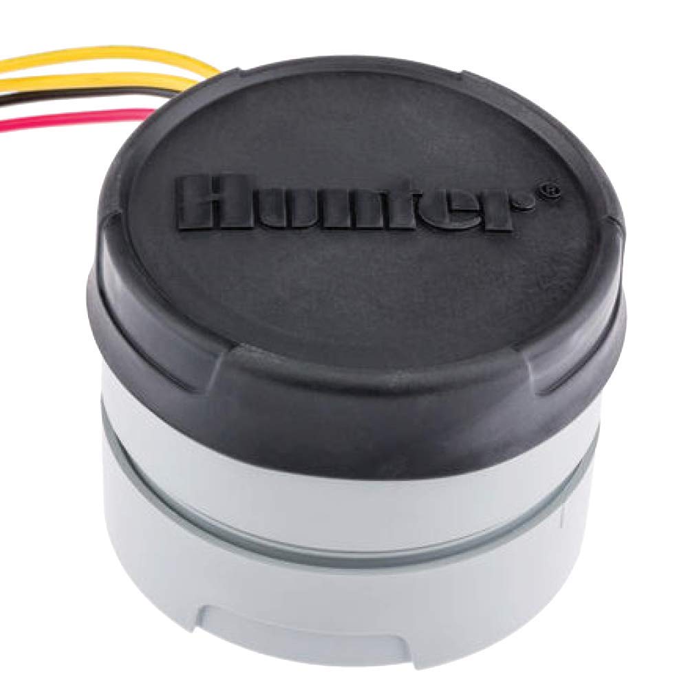 Hunter NODE-100 battery compartment detail showing battery access and indicator for long runtime