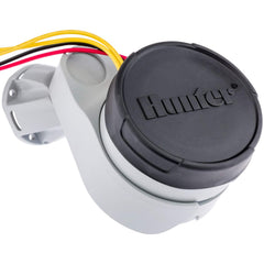 Hunter NODE battery compartment view highlighting easy battery replacement and indicator