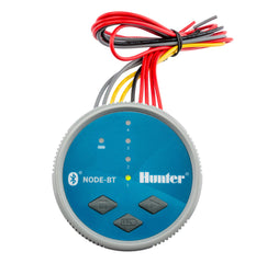 Hunter NODE-BT-400 front panel showing controls and Bluetooth access for quick setup