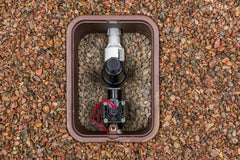 Hunter PCZ10140 filter close-up highlighting 150-mesh stainless screen for debris protection