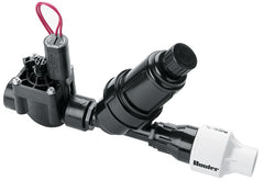 Hunter PCZ10140 installed in irrigation manifold demonstrating steady pressure and clean flow