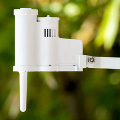 Hunter receiver plugged into controller illustrating wire-free integration benefit