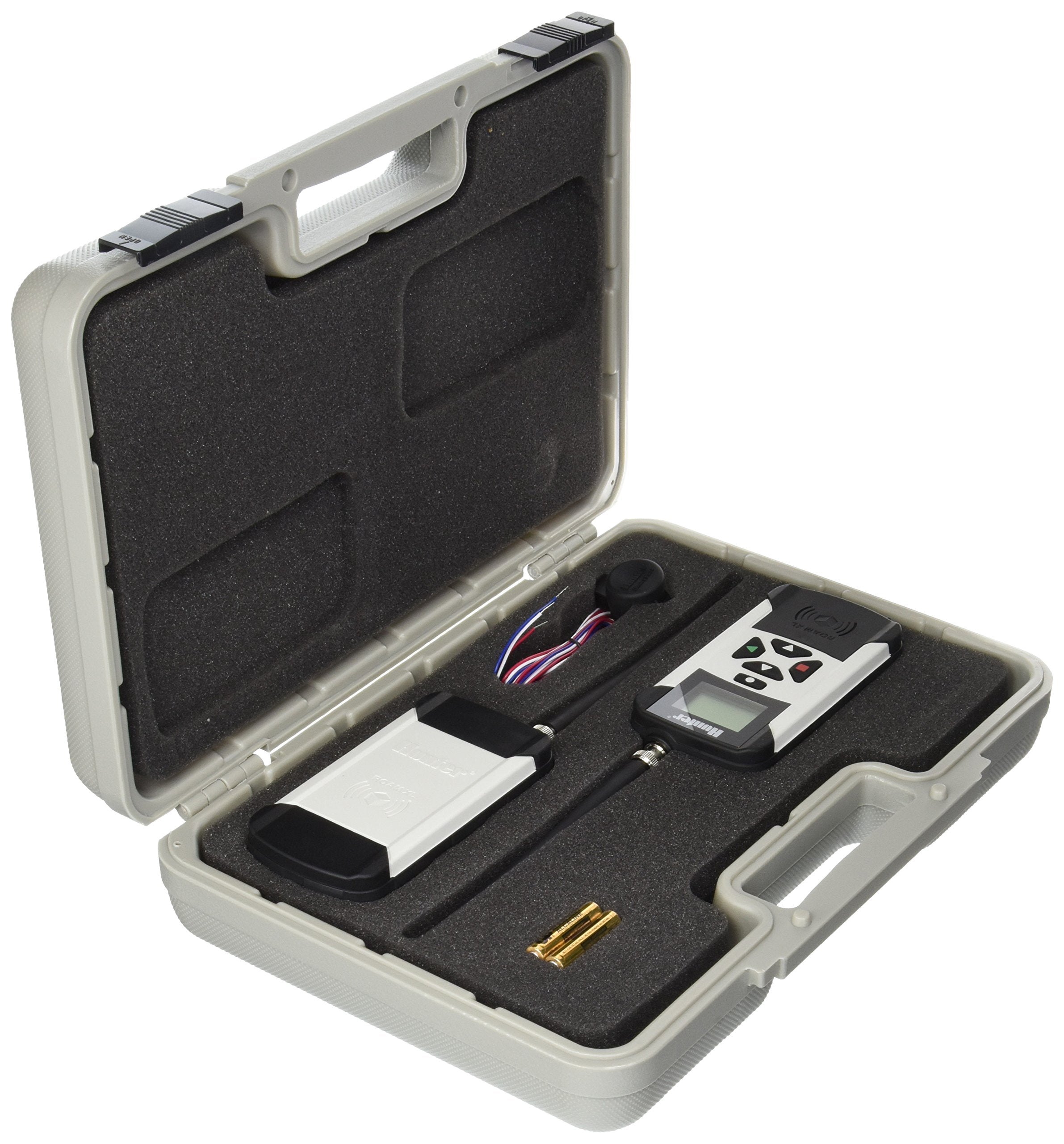 Hunter Roam XL front view showing controls and compact design for easy operation