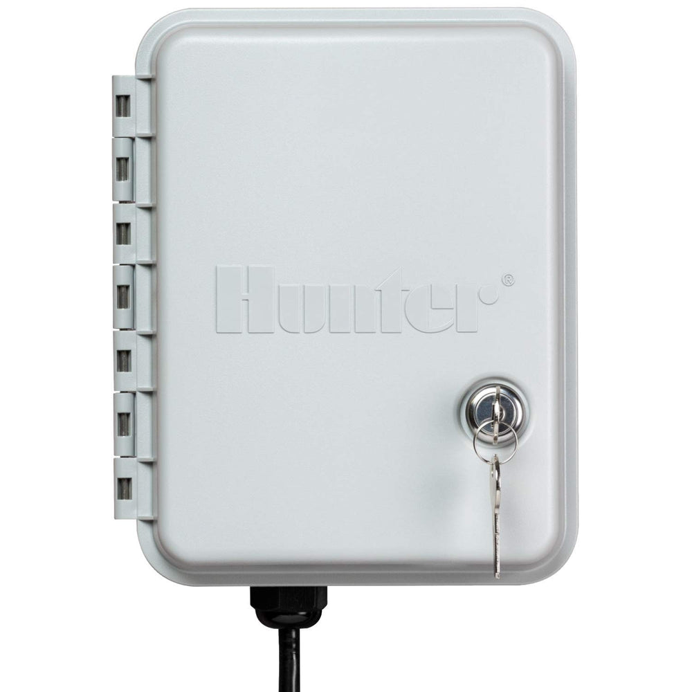 Hunter X-Core lockable weatherproof enclosure protecting electronics outdoors