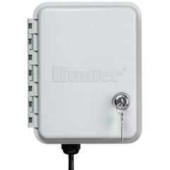 Hunter X-Core weather-resistant enclosure close-up protecting electronics