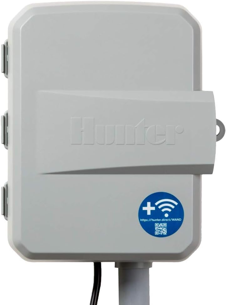 Hunter X2 mounted on exterior wall demonstrating secure outdoor placement advantage