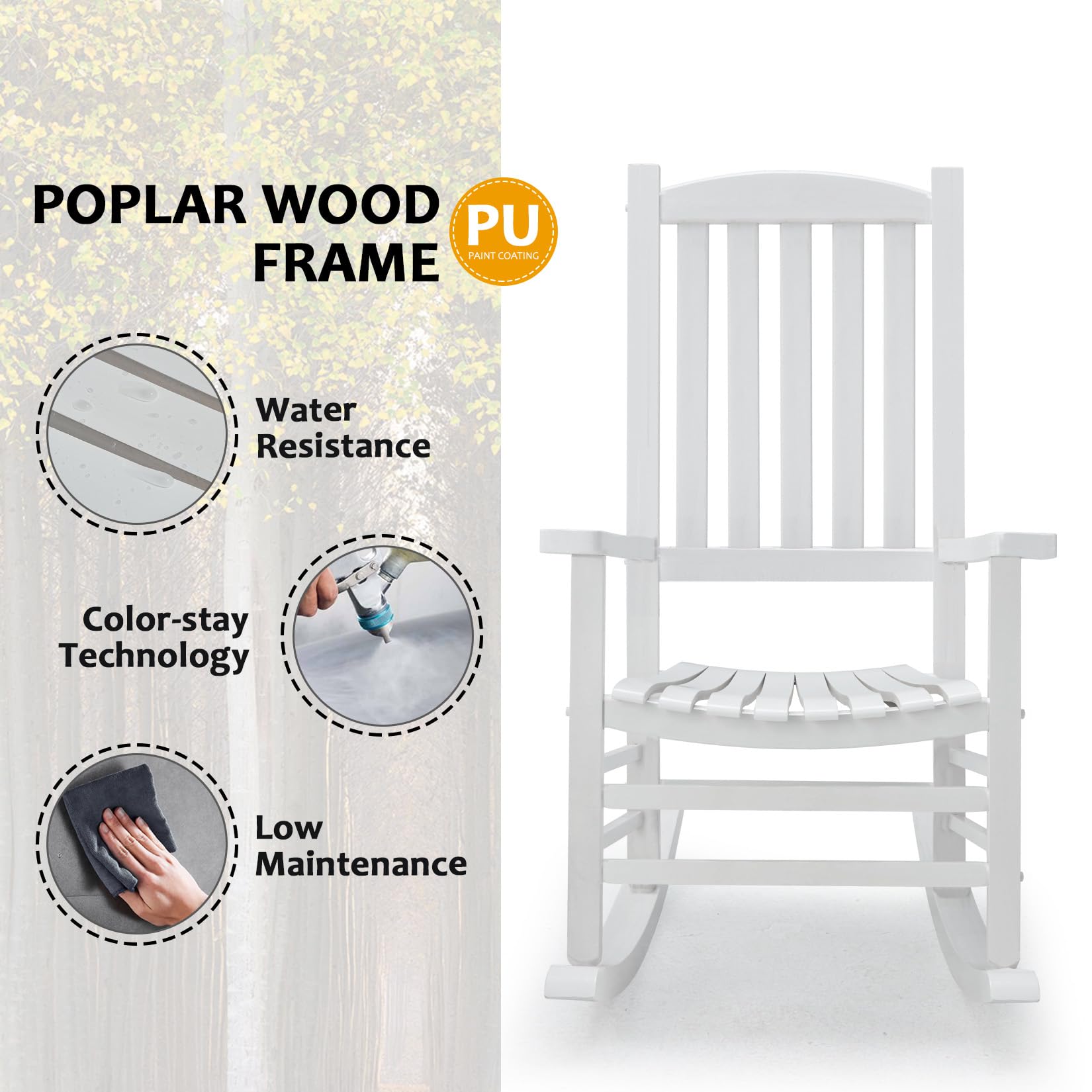 Hupmad on patio lifestyle scene demonstrating outdoor decor fit