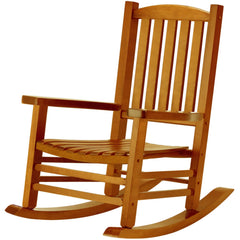 Hupmad porch rocker front view showing full chair and classic style benefit