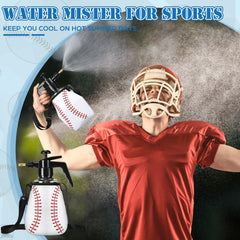 Hushee mister spraying to cool an athlete during practice, fast portable relief