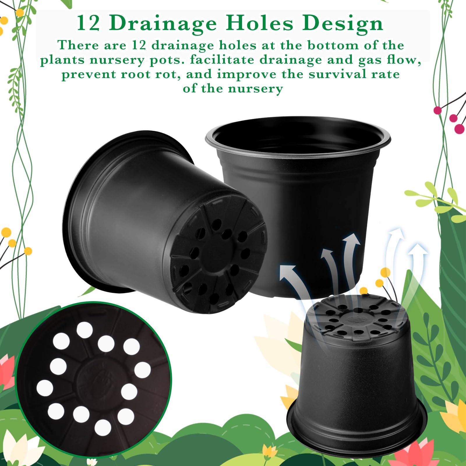 Hushee pot held in hand showing 4-inch scale and suitability for seedlings