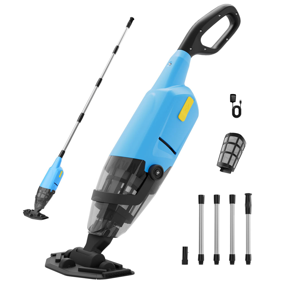 HUSHLIGHT front view of vacuum showing compact design and easy grip benefit