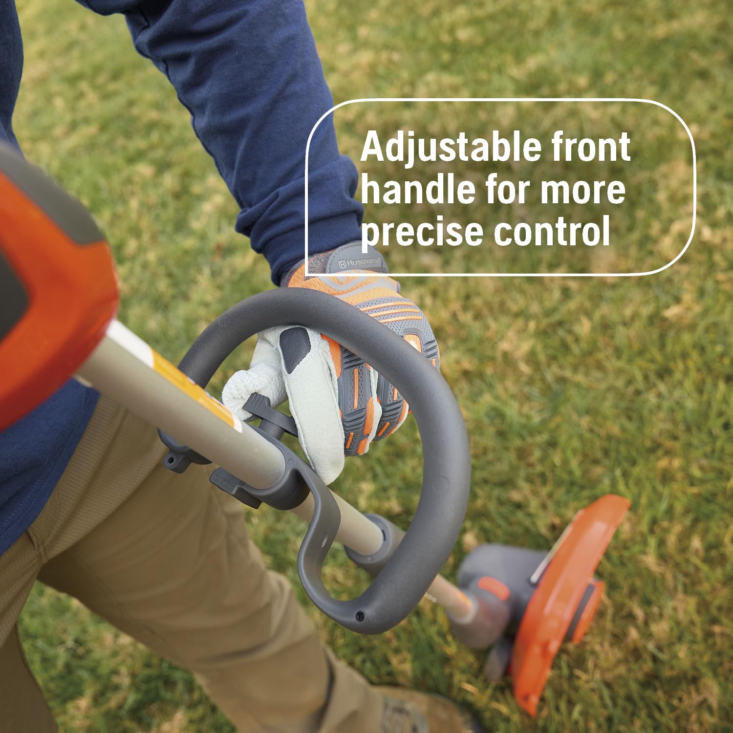Husqvarna 110iL FLXi in use trimming a garden border for precise results benefit