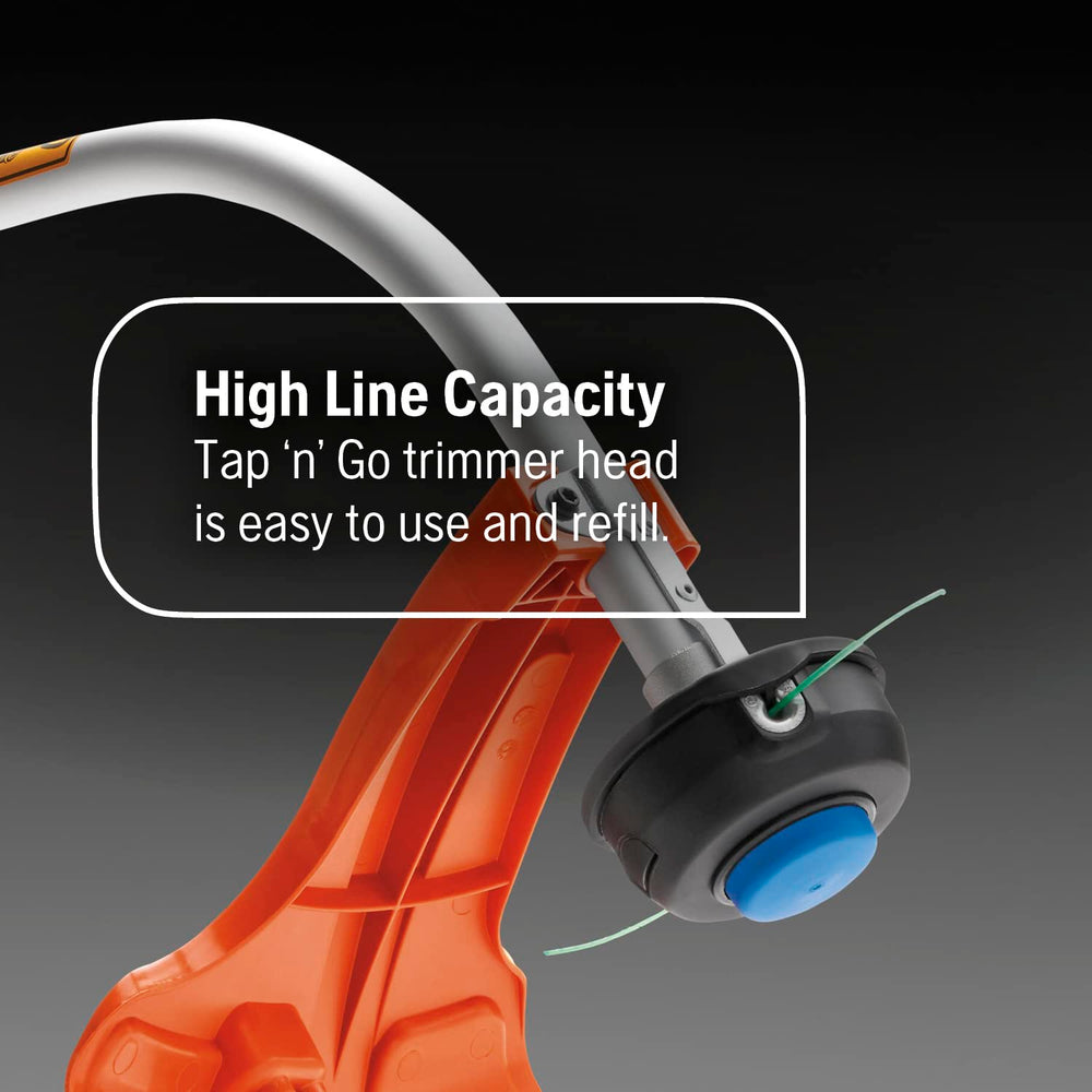 Husqvarna handle and controls offering ergonomic grip benefit