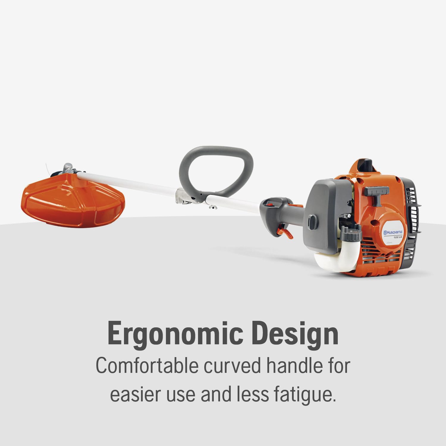 Husqvarna detachable shaft attachment point showing quick accessory compatibility