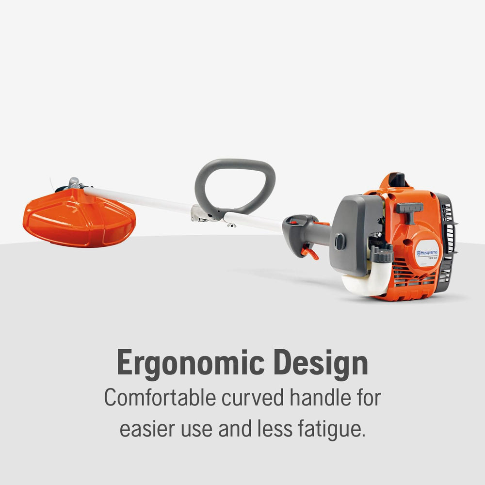 Husqvarna detachable shaft attachment point showing quick accessory compatibility