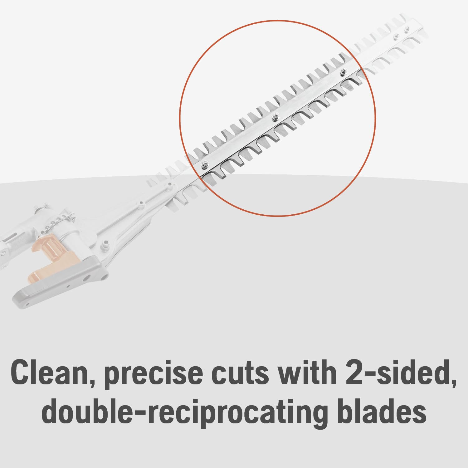 Husqvarna attachment joint view illustrating quick connect for multi-tool flexibility