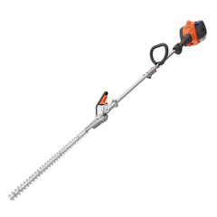 Husqvarna hedge trimmer front angle showing cutter and handle benefit clean precise trimming