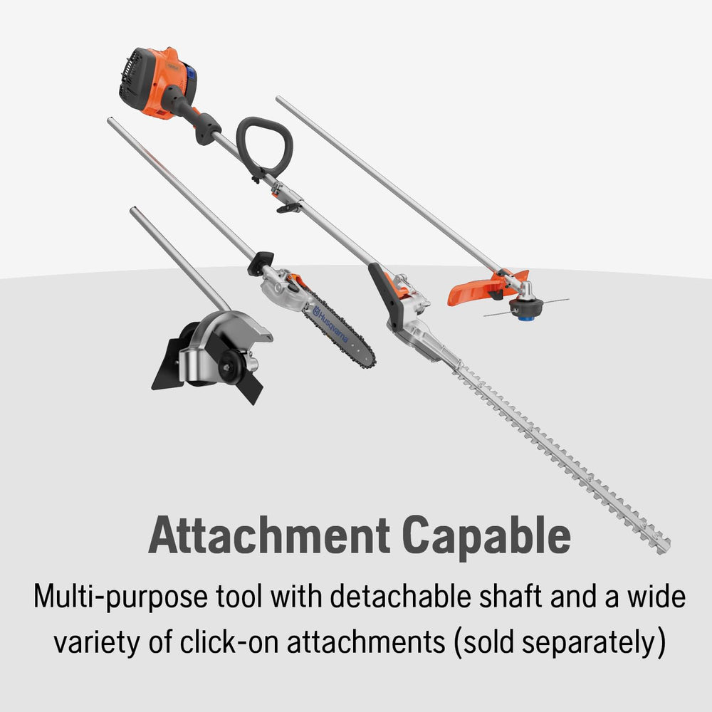 Husqvarna hedge trimmer in use on hedge demonstrating efficient time-saving trimming