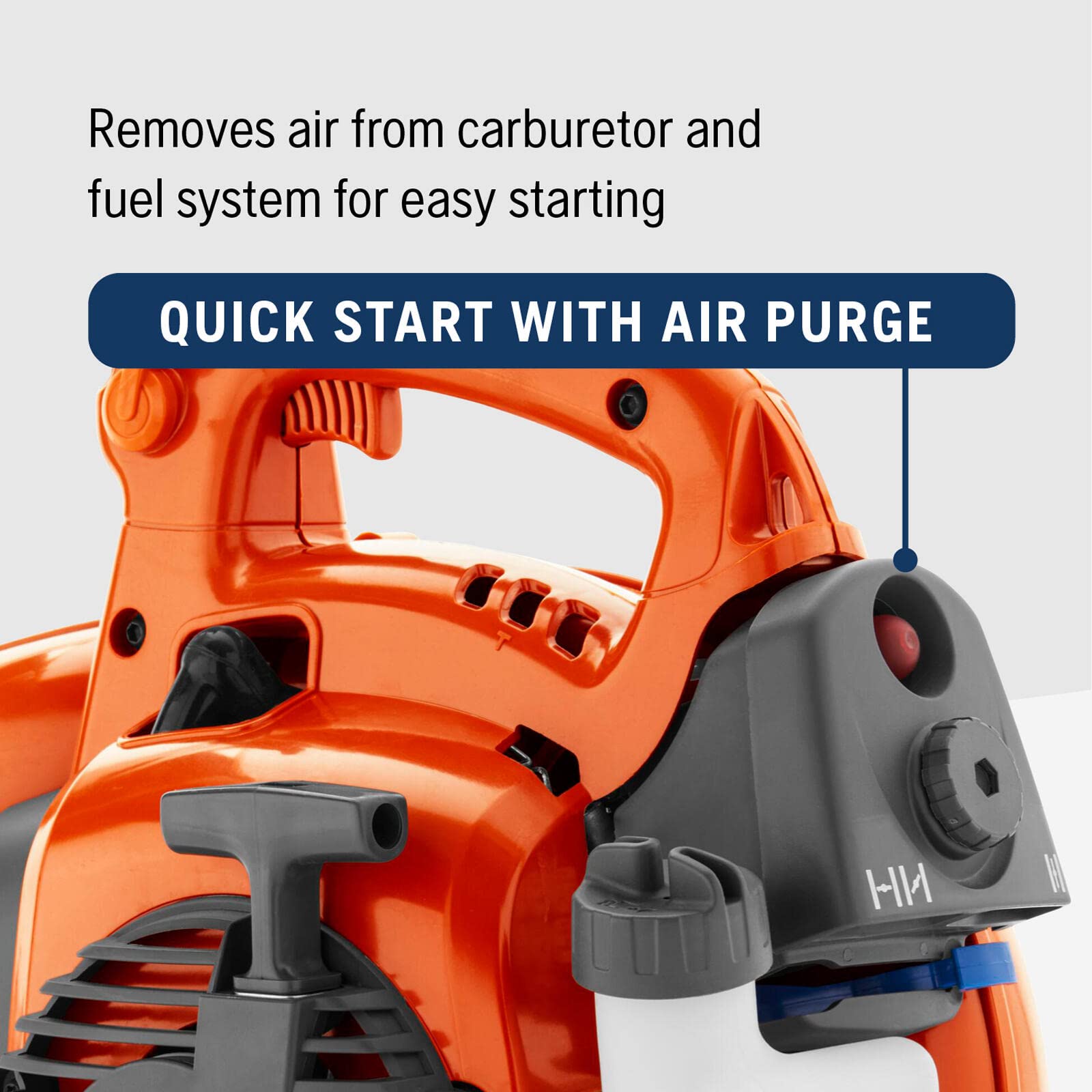 Husqvarna 125B throttle and cruise control for steady airflow