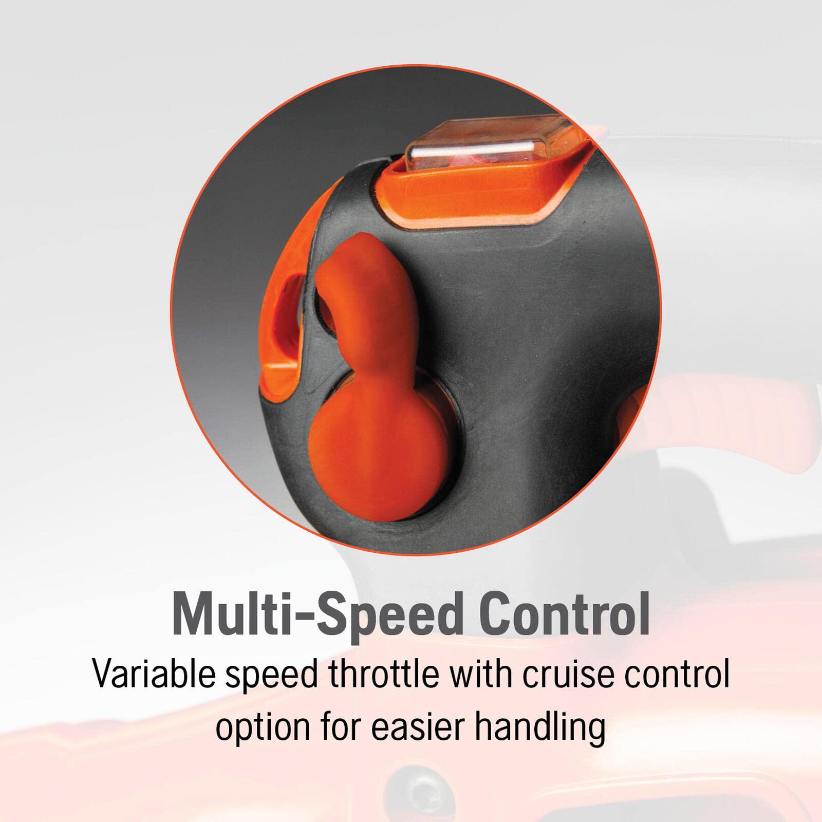 Husqvarna mulcher blades detail shredding leaves for higher capacity