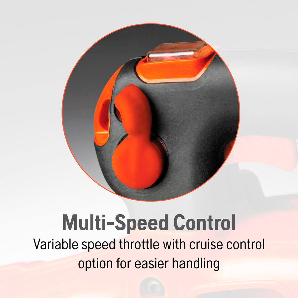 Husqvarna mulcher blades detail shredding leaves for higher capacity