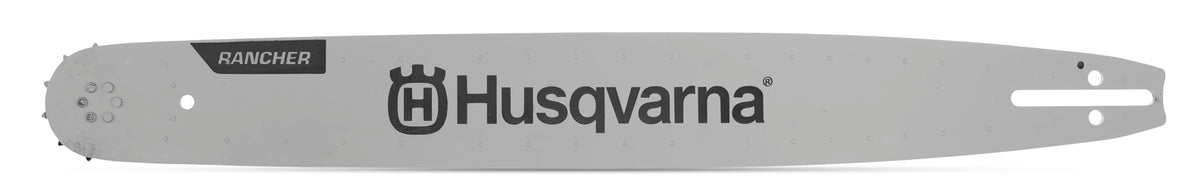 Husqvarna front view of 20 inch Rancher bar showing fit and durability