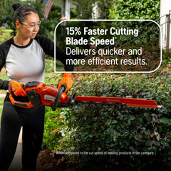 Husqvarna tri-handle grips detail providing extended reach and comfortable control