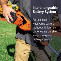 Husqvarna 320iL touchpad control and LED indicator for quick status checks