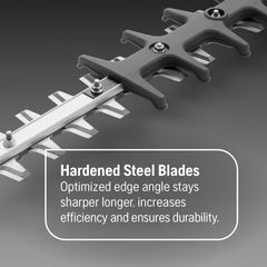 Husqvarna adjustable rear handle detail for improved grip and angled trimming