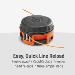Husqvarna 4 Ah battery and charger displayed for ready power
