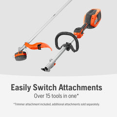 Husqvarna Rapid Replace head closeup for fast line swapping benefit
