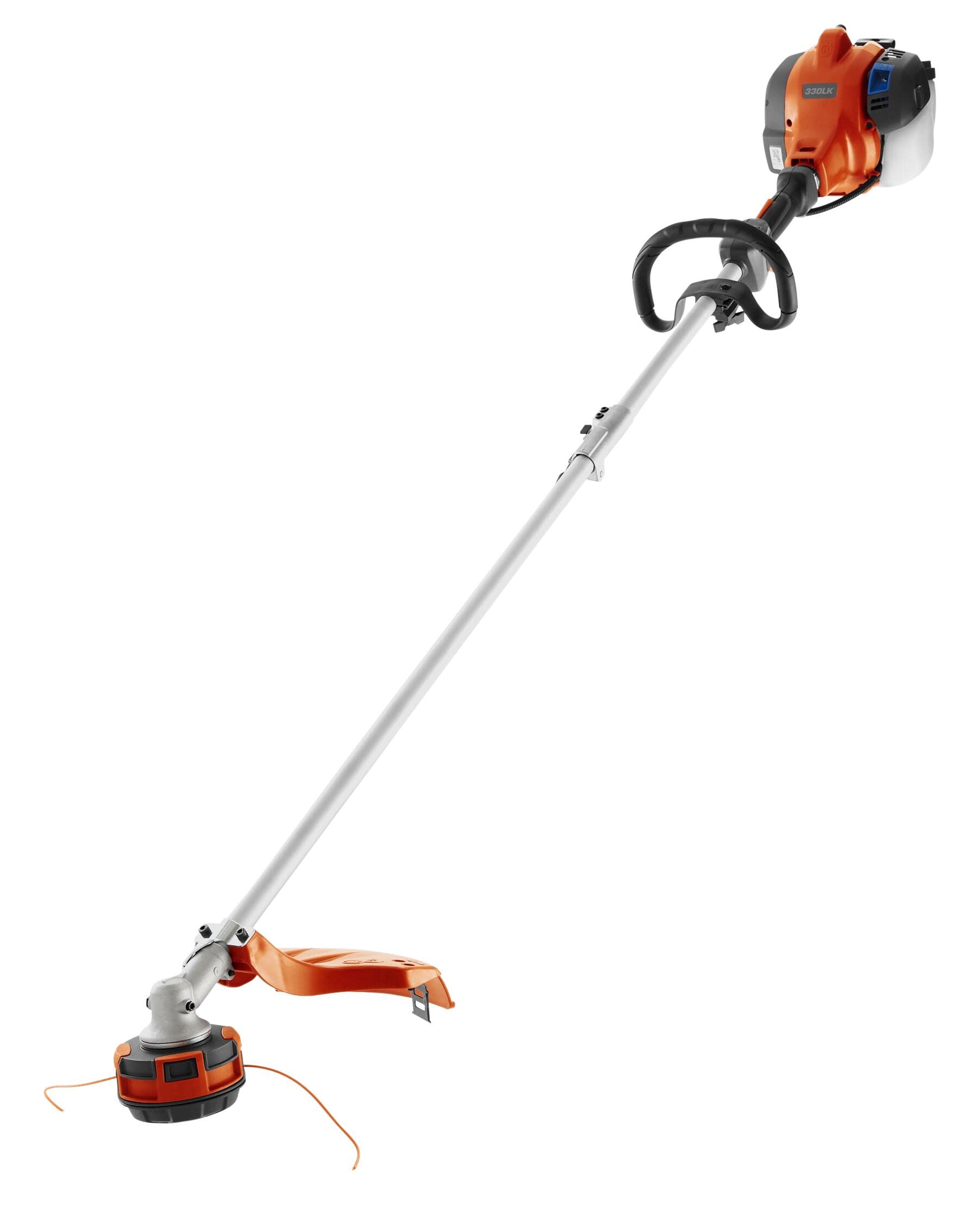 Husqvarna 330LK front view showing whole trimmer for clear assessment and benefit