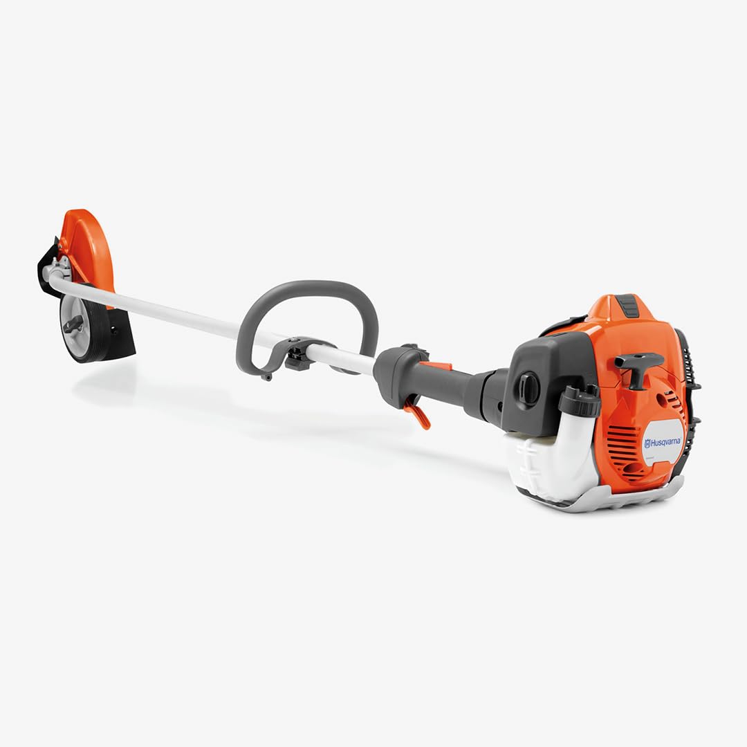 Husqvarna 525ECS front profile showing balanced design and precise edging benefit